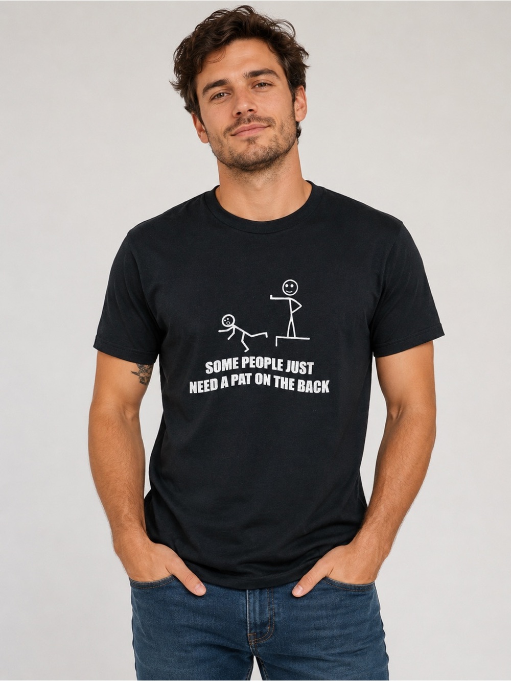 Cotton Best Funny Graphic T-Shirt Men’s Large Black